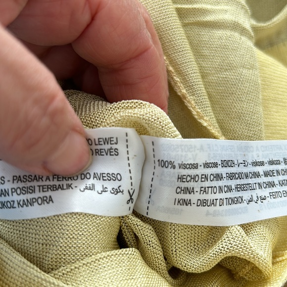 ZARA gold metallic sheer maxi skirt size small - Picture 11 of 11